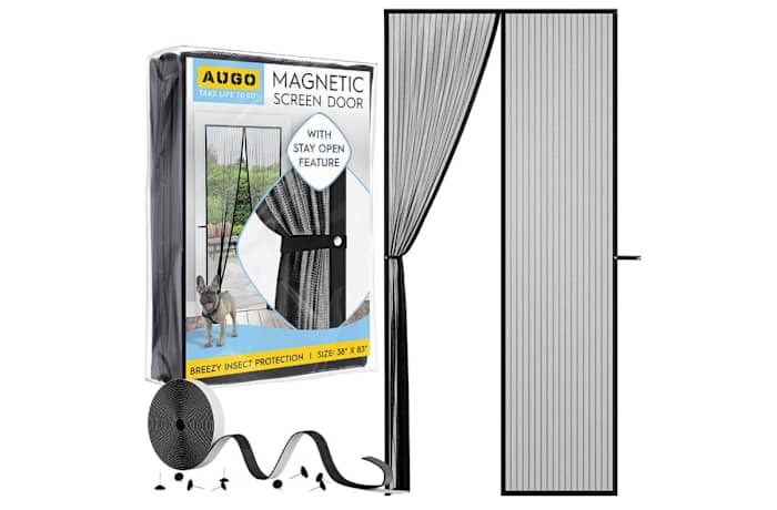 Magnetic Screen Door - Self Sealing, Heavy Duty, Hands Free Mesh